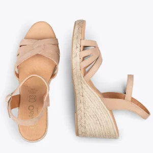 Esparto Y Alpargatas<miMaO Oyambre - Sandalias Con Cuna De Esparto Cangrejera Nude