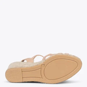 Esparto Y Alpargatas<miMaO Oyambre - Sandalias Con Cuna De Esparto Cangrejera Nude