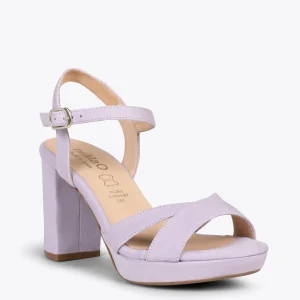 Sandalias De Tacón<miMaO Paris – Sandalias De Fiesta Con Tacón Alto Y Plataforma Lila