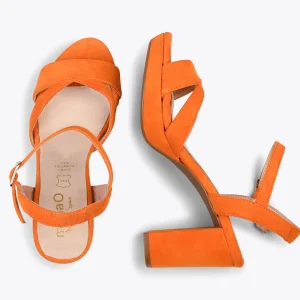 Sandalias De Tacón<miMaO Paris – Sandalias De Fiesta Con Tacón Alto Y Plataforma Naranja