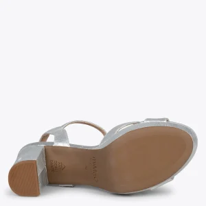 Sandalias De Tacón<miMaO Paris – Sandalias De Fiesta Con Tacón Alto Y Plataforma Plata