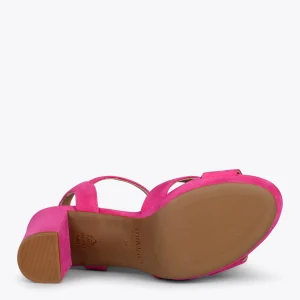 Sandalias De Tacón<miMaO Paris – Sandalias De Fiesta Con Tacón Alto Y Plataforma Fucsia