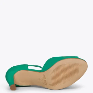 Sandalias De Tacón<miMaO Petalo – Sandalias De Tacón Alto Elegantes Verde