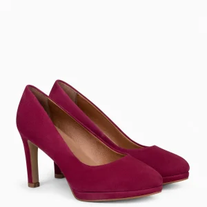 Zapatos De Fiesta<miMaO Plataforma - Zapatos De Tacón Alto Y Plataforma Granate