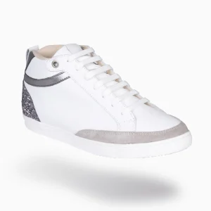 Deportivas<miMaO Rachel - Zapatillas Con Cuna Interior Mujer Blanco Y Glitter