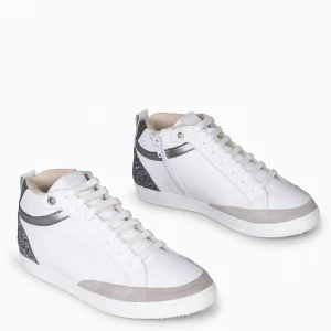 Deportivas<miMaO Rachel - Zapatillas Con Cuna Interior Mujer Blanco Y Glitter
