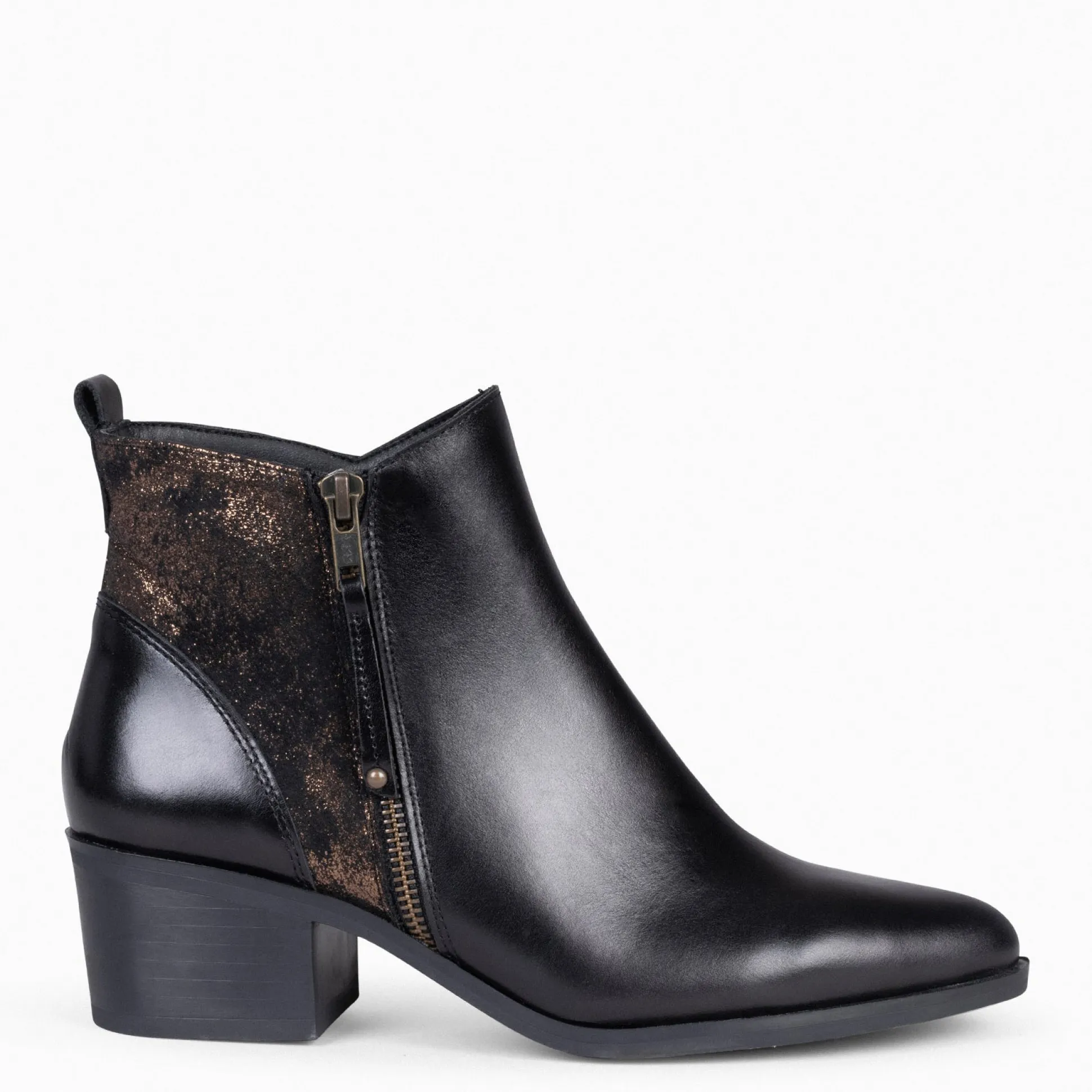 rebecca__botines_con_tacn_0-1.webp Botines De Mujer<miMaO Rebecca - Botines Con Tacón Para Mujer Negro Y Bronce