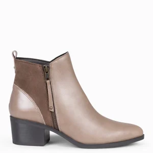 Botines De Mujer<miMaO Rebecca - Botines Con Tacón Para Mujer Taupe