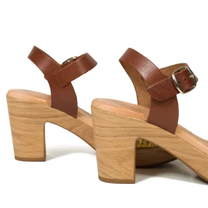 Sandalias De Tacón<miMaO Relax - Sandalia Tacón Tira Rafia Amarilla