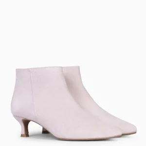 Botines De Mujer<miMaO Royal - Botines Tacón Bajo Nude Serraje