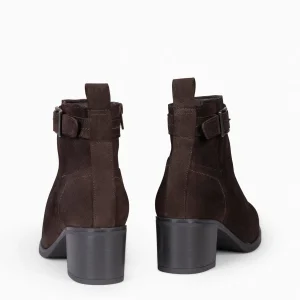 Botines De Mujer<miMaO Seattle - Botines Serraje Mujer En Color Marron