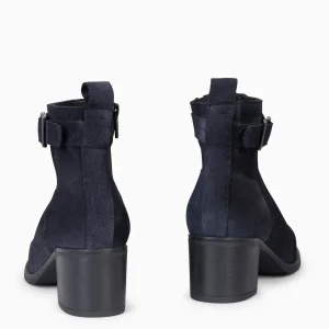 Botines De Mujer<miMaO Seattle - Botines Serraje Mujer En Color Marino
