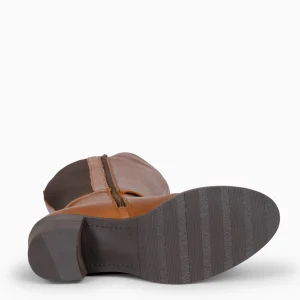 Botas<miMaO Sena – Botas De Vestir Con Cana Elastica Camel