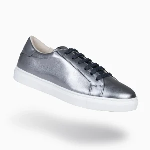 Deportivas<miMaO Sneaker - Zapatillas Casual De Mujer Plata Vieja