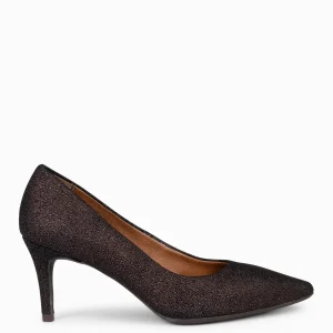 Zapatos De Fiesta<miMaO Stiletto Bright - Zapatos De Tacón De Aguja Con Textura De Grano Brillante Marron