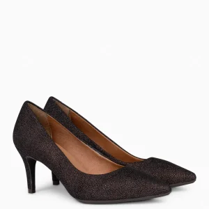 Zapatos De Fiesta<miMaO Stiletto Bright - Zapatos De Tacón De Aguja Con Textura De Grano Brillante Marron
