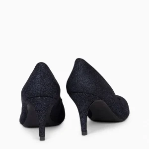 Zapatos De Fiesta<miMaO Stiletto Bright - Zapatos De Tacón De Aguja Con Textura De Grano Brillante Marino