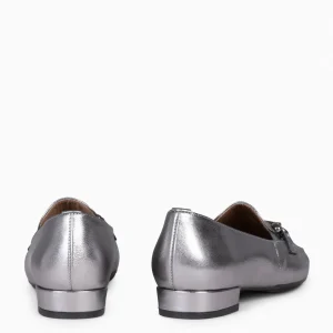Mocasines Y Blucher<miMaO Style - Mocasines Con Detalle Metalizado Plata