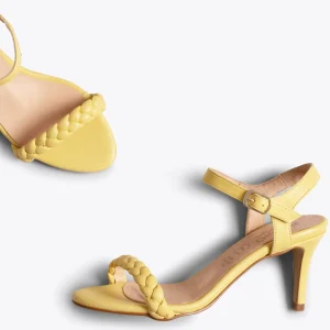 Sandalias De Tacón<miMaO Sunset Sandalias Amarillas De Tacón De Aguja Elegantes