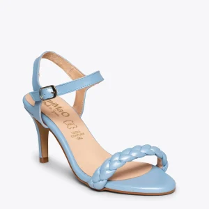 Sandalias De Tacón<miMaO Sunset Sandalias Azules De Tacón De Aguja Elegantes