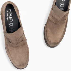 Mocasines Y Blucher<miMaO Trend – Mocasin Con Tacón Y Plataforma Taupe