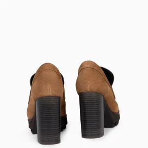 Mocasines Y Blucher<miMaO Trend – Mocasin Con Tacón Y Plataforma Camel