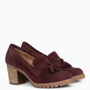 Mocasines Y Blucher<miMaO Trend S - Mocasin De Serraje Con Borla Burdeos