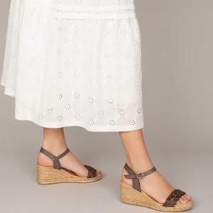 Esparto Y Alpargatas<miMaO Trenza Cunas De Esparto Con Tira Trenzada Taupe