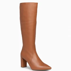 Botas<miMaO Urban - Botas Altas De Tacón Con Cremallera En Napa Camel