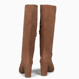 Botas<miMaO Urban - Botas Altas De Tacón Con Cremallera Camel