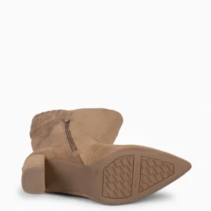 Botas<miMaO Urban - Botas Altas De Tacón Con Cremallera Tierra