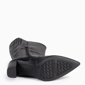 Botas<miMaO Urban - Botas Altas De Tacón Con Cremallera En Napa Negro