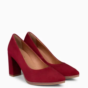 Urban Zapatos De Tacón<miMaO Urban – Zapatos De Tacón Alto De Ante Burdeos