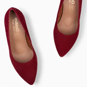 Urban Zapatos De Tacón<miMaO Urban – Zapatos De Tacón Alto De Ante Burdeos