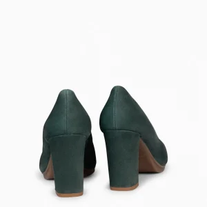 Urban Zapatos De Tacón<miMaO Urban – Zapatos De Tacón Alto De Ante Verde Botella