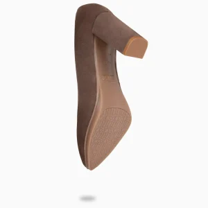 Urban Zapatos De Tacón<miMaO Urban – Zapatos De Tacón Alto De Ante Marron