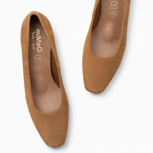 Urban Zapatos De Tacón<miMaO Urban Lady - Zapatos De Tacón Bajo De Serraje Camel
