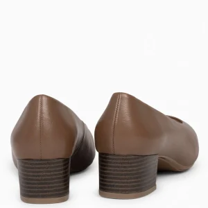 Urban Zapatos De Tacón<miMaO Urban Lady - Zapatos De Tacón Bajo De Napa Marron