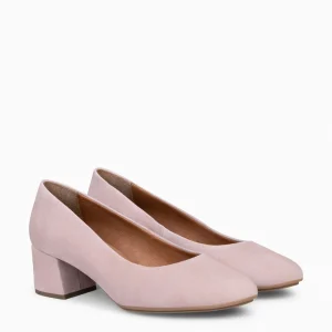Urban Zapatos De Tacón<miMaO Urban Redondo - Zapatos De Tacón Bajo De Ante Nude