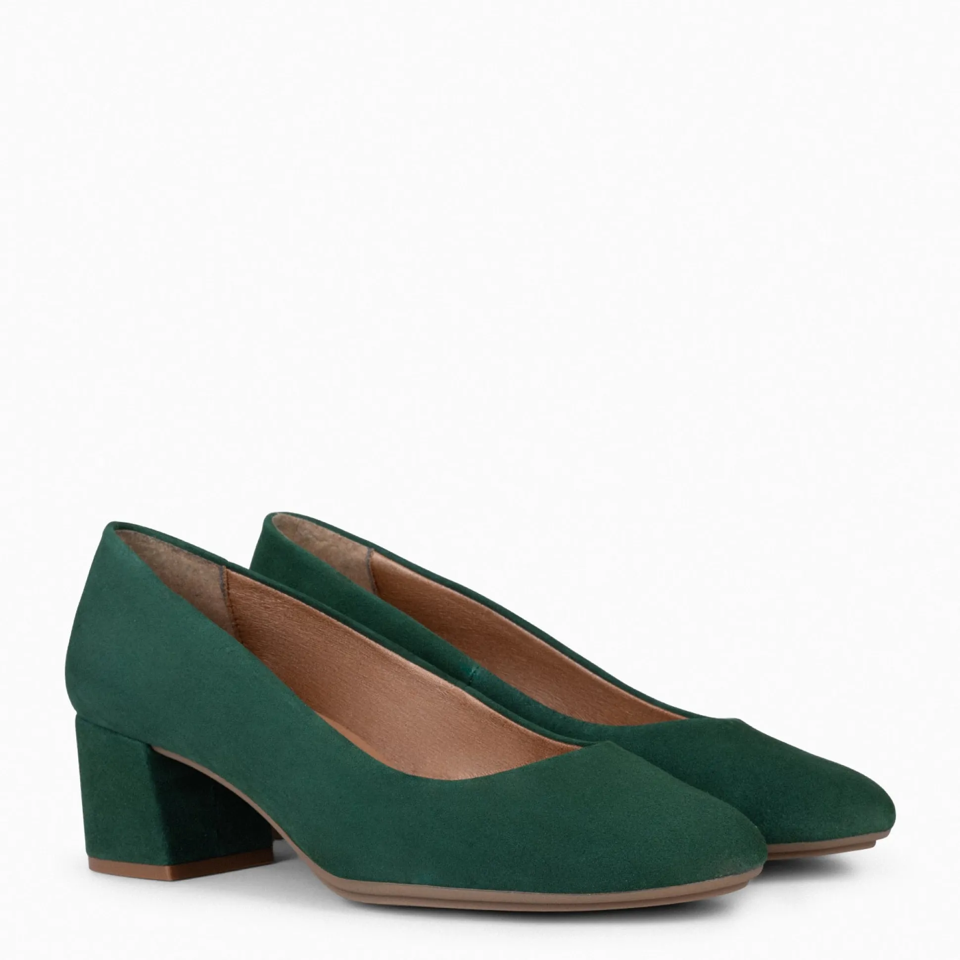 urban_redondo__zapatos_de_1-4.webp Urban Zapatos De Tacón<miMaO Urban Redondo - Zapatos De Tacón Bajo De Ante Verde