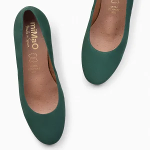 Urban Zapatos De Tacón<miMaO Urban Redondo - Zapatos De Tacón Bajo De Ante Verde