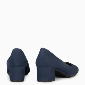 Urban Zapatos De Tacón<miMaO Urban Redondo - Zapatos De Tacón Bajo De Ante Marino