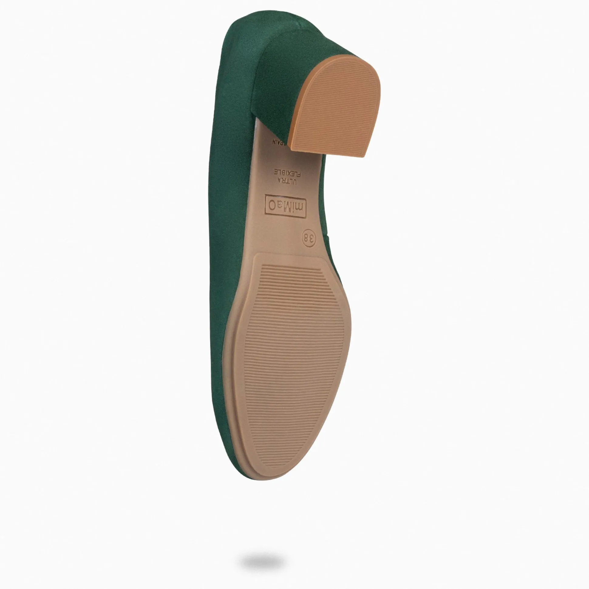urban_redondo__zapatos_de_4.webp Urban Zapatos De Tacón<miMaO Urban Redondo - Zapatos De Tacón Bajo De Ante Verde