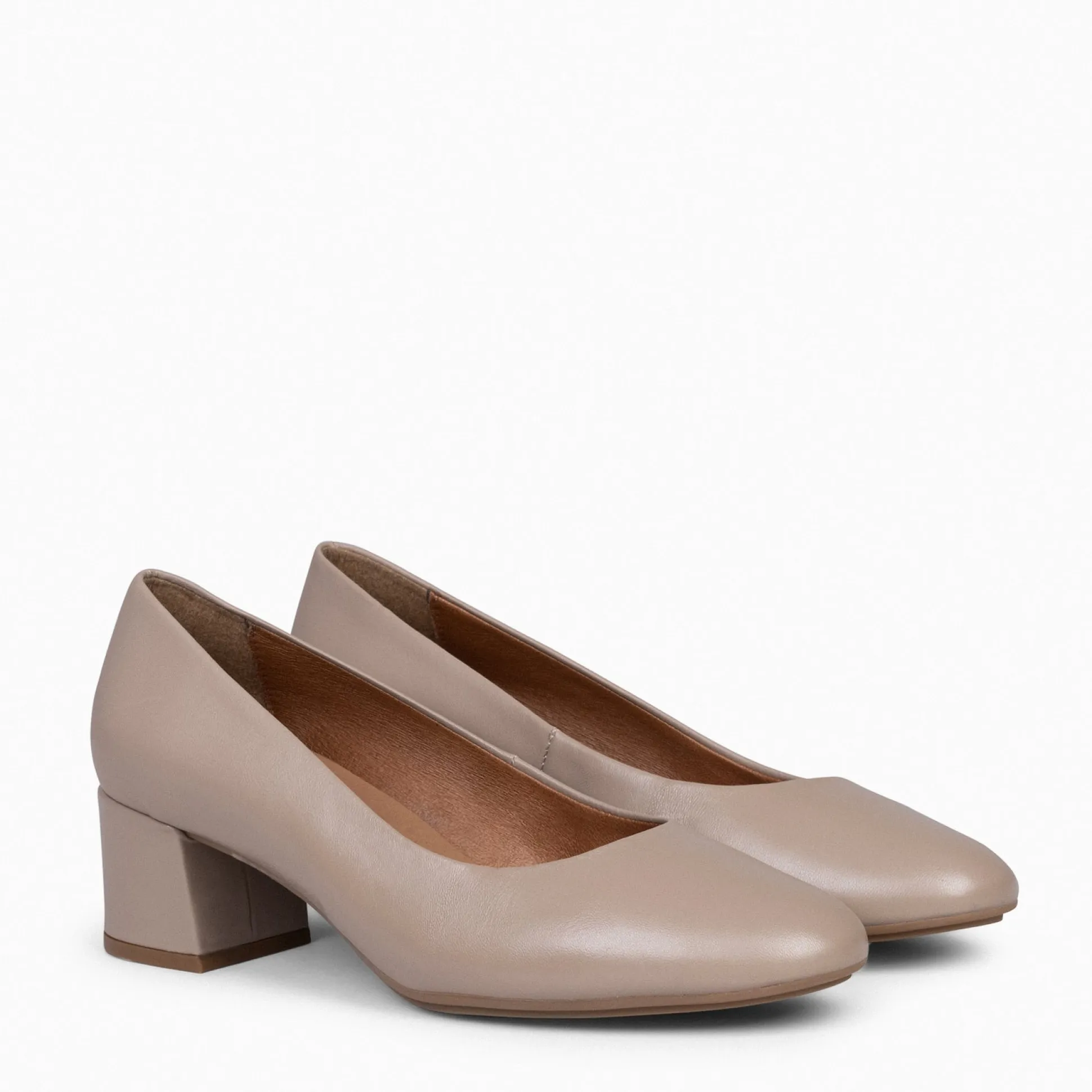 urban_redondo_salon__zapa_1-1.webp Urban Zapatos De Tacón<miMaO Urban Redondo Salon - Zapatos De Tacón Bajo De Napa Taupe