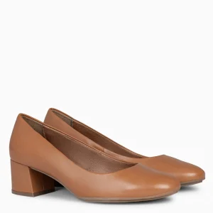 Urban Zapatos De Tacón<miMaO Urban Redondo Salon - Zapatos De Tacón Bajo De Napa Camel