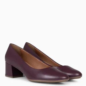 Urban Zapatos De Tacón<miMaO Urban Redondo Salon - Zapatos De Tacón Bajo De Napa Burdeos