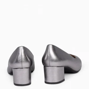 Zapatos De Fiesta<miMaO Urban Redondo Splash - Zapatos De Tacón Bajo Plata