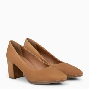 Urban Zapatos De Tacón<miMaO Urban S – Zapatos De Tacón Medio De Ante Camel
