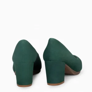Urban Zapatos De Tacón<miMaO Urban S – Zapatos De Tacón Medio De Ante Verde Botella