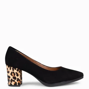 Zapatos De Fiesta<miMaO Urban S Wild - Zapatos Negros De Tacón Animal Print Leopardo